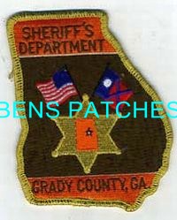 GEORGIA,A,GRADY COUNTY SHERIFF 2 STATE SHAPED_wm